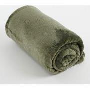 Mica Decorations Famke Fleece Plaid - L180 x B130 cm - Donkergroen