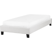 ROANNE - Eenpersoonsbed - Lichtgrijs - 90 x 200 cm - Polyester