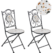 ARTENA - Set van 2 tuinstoelen - Zwart - IJzer