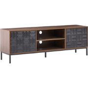 CARAQUET - TV-meubel - Donkerbruin - MDF