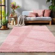 Tapijtenloods Basic Shaggy vloerkleed Roze Hoogpolig- 200x290 CM