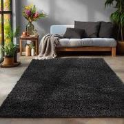 Tapijtenloods Basic Shaggy vloerkleed Antraciet Hoogpolig- 200x290 CM