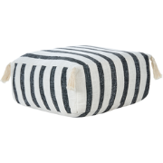 ASHTI - Vloerkussen - Wit/Zwart - Katoen