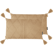CAESIA - Sierkussen set van 2 - Beige - 30 x 50 cm - Katoen