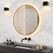 Badkamerspiegel - 80 cm - Goud Frame