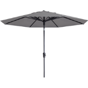 Madison Paros 2 luxe stokparasol - 300 cm. - Light grey