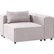 BRANDE - Hoekmodule - Lichtbruin - Polyester