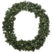 Kerstkrans Imperial krans bo h60 cm-50L groen/wit