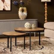 Starfurn Salontafel Otik Natural Oak | 70 cm | set van 2