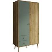 Meubella - Kledingkast Wally - Groen - 95 cm