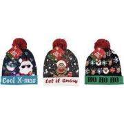 Kinder kerstmuts met lampjes