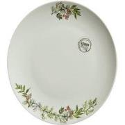 Bord porselein d26.40h2.70cm wit