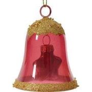 Klok glas l6.2b6.2h7.5 cm vrz kerst