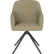 Eetkamerstoel Groen - Metaal Zwart - Otis