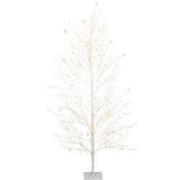 Warm wit 1350 Micro-LED verlichte boom pvc wit H 150 cm