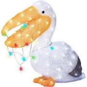 Led pelikaan l56b20h48cm100l wt/kwt