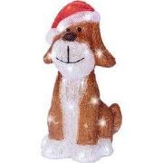 Led hond l16b17h30cm-30l brn/kl wit