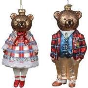 Beer glas l7.3b6.8h16 cm bruin a2