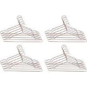 QUVIO Kledinghanger set van 20 - Metaal - Koperkleur