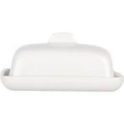 Clayre & Eef Botervloot 9x7x7 cm Wit Keramiek