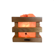 Dimbare Himalaya zoutlamp Fira - vierkant