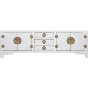 Fine Asianliving Chinese TV Kast Sneeuw Wit - Orientique Collectie