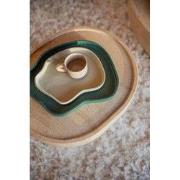 Zuiver Revolt Trays/ Plateau Organisch Groen/Ivoor -  Set of 2