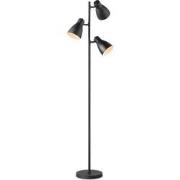 Moderne vloerlamp Zwart - 38.5/38.5/166.5cm - 3 lichts staande lamp - ...