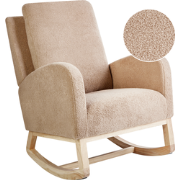 ALSTA - Schommelstoel - Lichtbruin - Bouclé