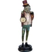 Clayre & Eef Beeld Kikker 14x17x44 cm Groen Polyresin