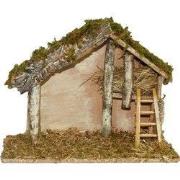 Kerststal met zolder