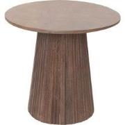 Bijzettafel Rond Donkerbruin Hout - 50x50x46cm - Salvador