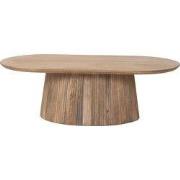 Salontafel Ovaal Naturel Hout - 120x60x38cm - Salvador
