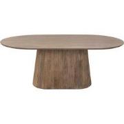 Eettafel Ovaal Naturel Hout - 200x110x76cm - Salvador