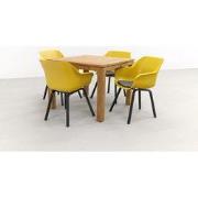 Hartman Sophie tuinstoel curry yellow/Rome brown 100 cm. - 5-delig