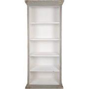 Clayre & Eef Boekenkast 80x36x195 cm Grijs Hout