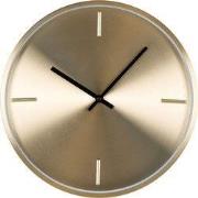 QUVIO Wandklok – ø30 cm – Aluminium – Goud