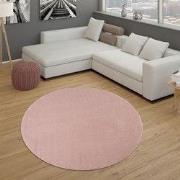 Laagpolig Effen Uni Vloerkleed Porera - Roze - 200x280 cm