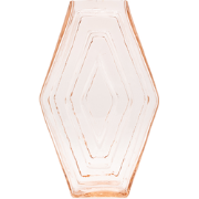 Vaas Groot | gerecycled glas | Hexagon | roze