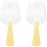 Wijnglas Claude | Set van 2 | Wijnglazen set | roze