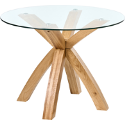 YAPP - Eettafel - Lichtbruin - 100 x 100 cm - Glas