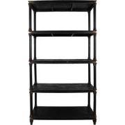 Clayre & Eef Kast 110x40x210 cm Zwart Hout