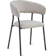 Eetkamerstoel Ava - Bouclé Taupe