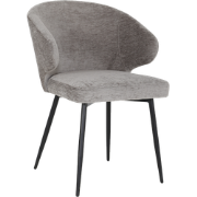 Eetkamerstoel Pete - Stof Antraciet