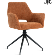 Eetkamerstoel Tess - Stof Roest