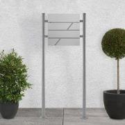 ML-Design brievenbus met krantenvak, lichtgrijs, 37x11x37 cm, gemaakt ...