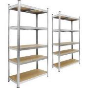 Werkplaatslegbord 170x70x30 cm, verzinkt metaal, belastbaar tot 350 kg...