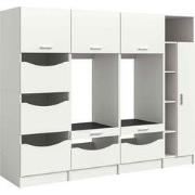 Wasmachine Ombouwkast 4 delige set Free in wit - 242x195x68 cm