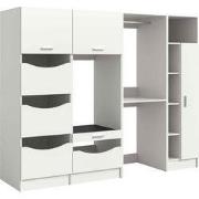 Wasmachine ombouwkast 4-delig Free 248x195x68 cm in antraciet – badkam...