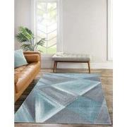 Fano Modern Blauw - Grijs vloerkleed - - 80 X 150 CM